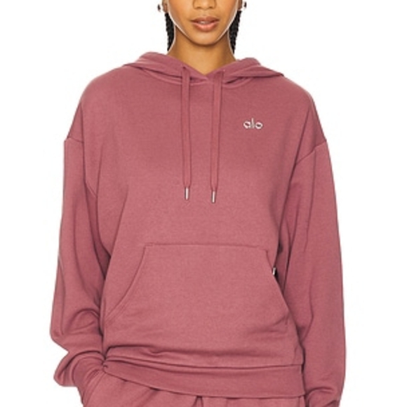 ALO Yoga Tops - ALO Yoga Women's Mauve Hoodie
